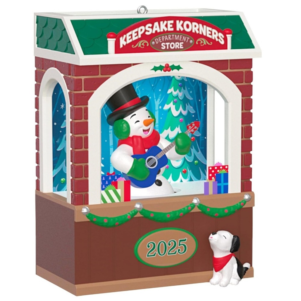 Hallmark Keepsake 2025 Rockin Window Shopping Musical Ornament Light Motion